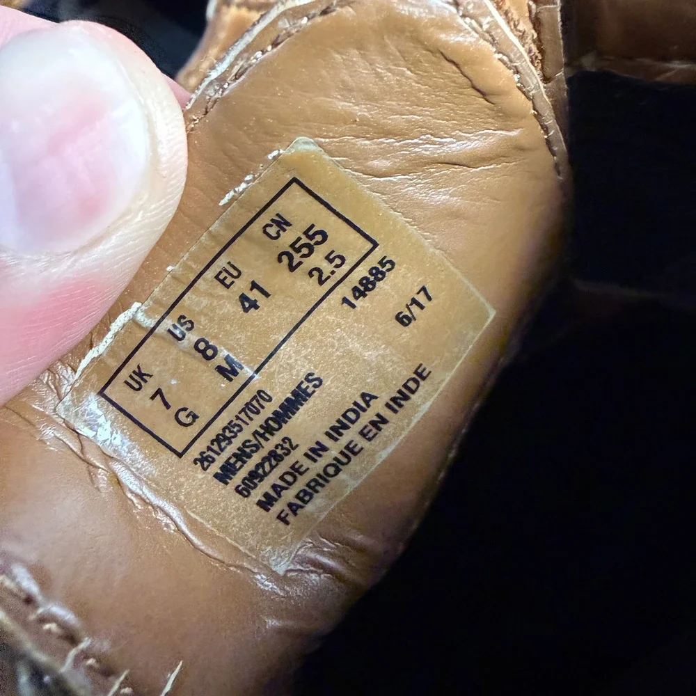 Clarks Batcombe Lord 261293517070 Brown Leather Wingtip Brogue Mens Size 8
